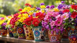 beautiful container flower arrangements