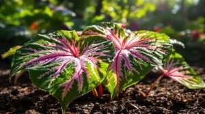 caladiums thrive in shade