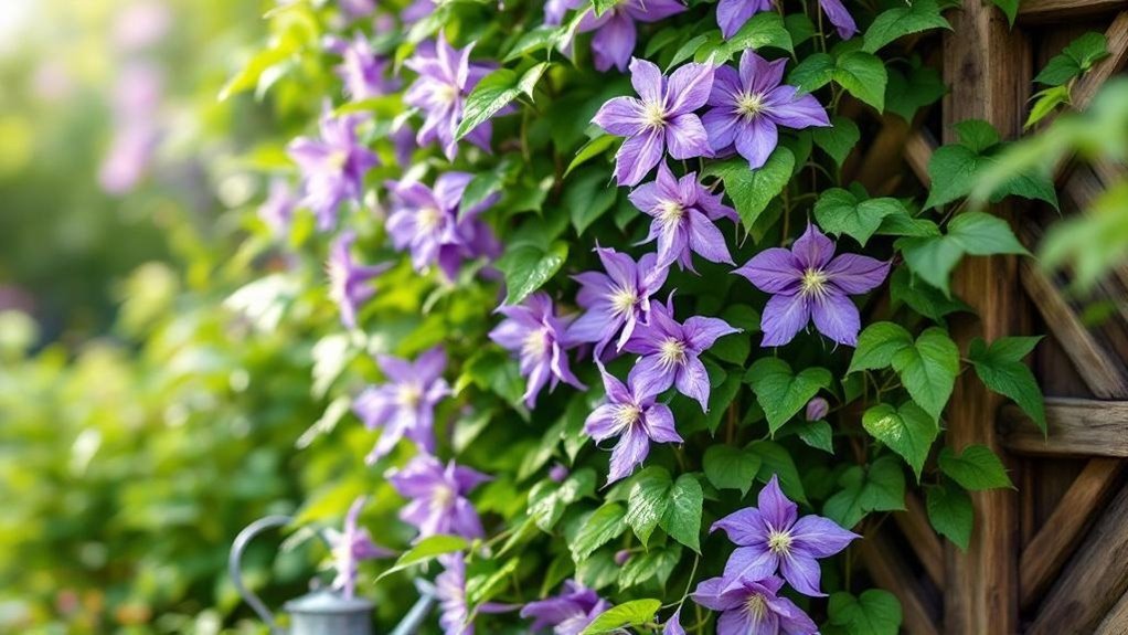 clematis watering and fertilizing