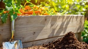 composting kitchen scraps easily
