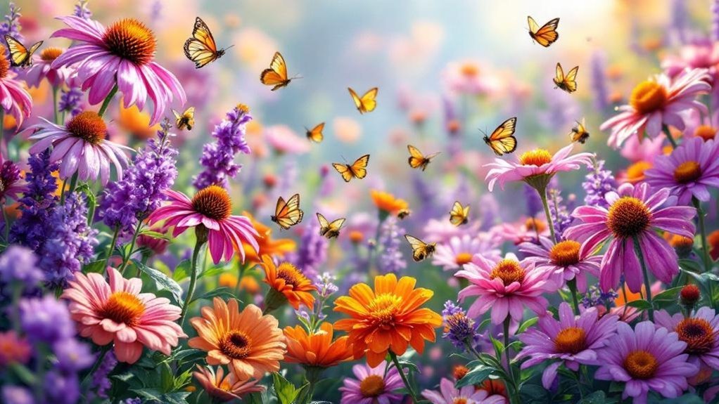 continuous bloom pollinator garden