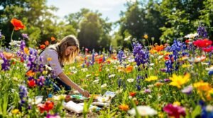 create a vibrant meadow