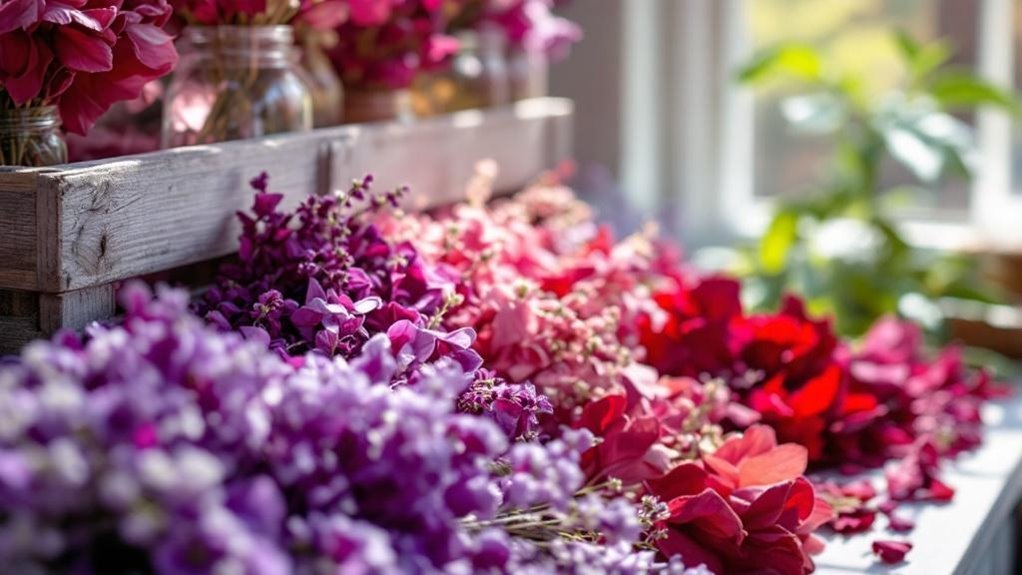 creative dried flower storage