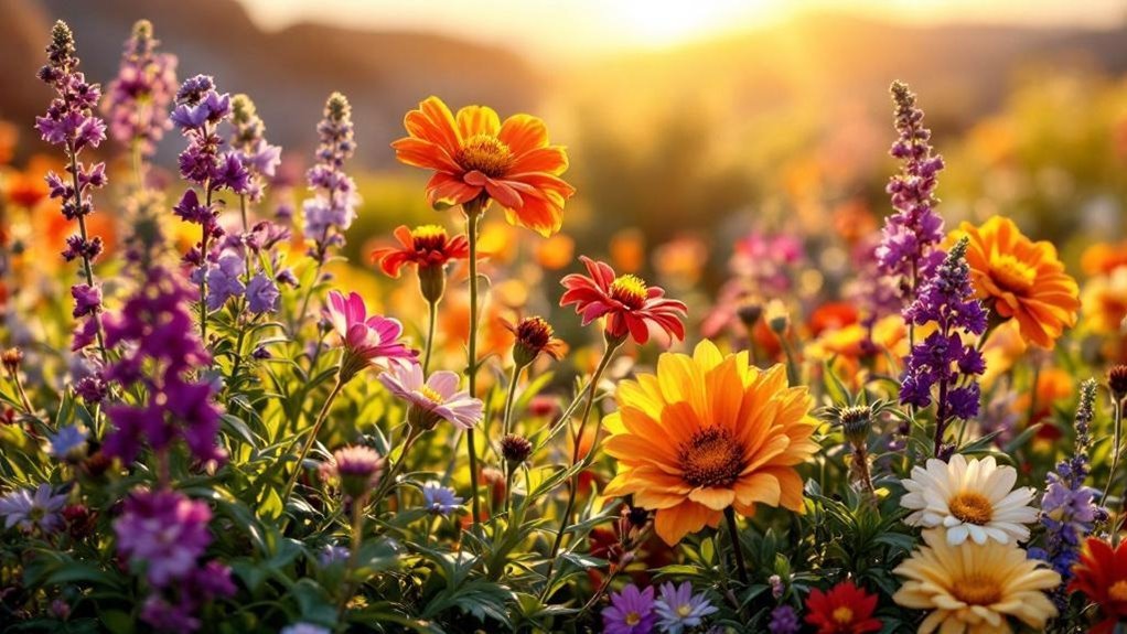 drought tolerant perennial garden blooms