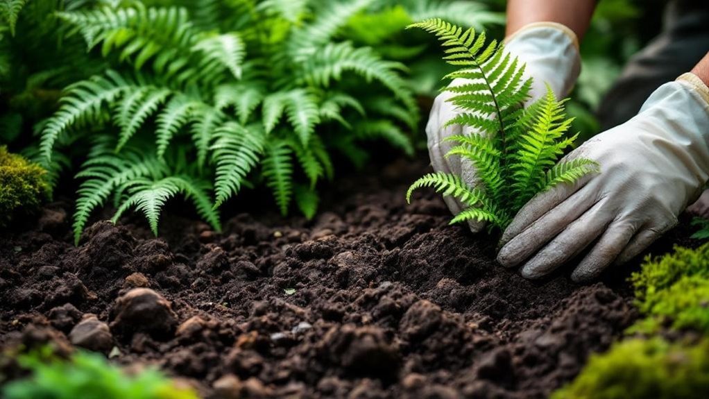 enrich soil for ferns