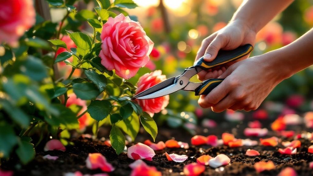 prune roses for healthy growth