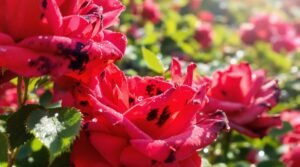rose black spot care