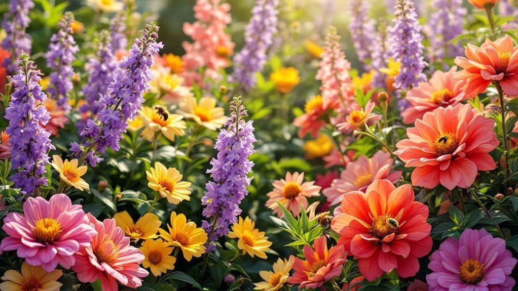 vibrant summer perennial blooms