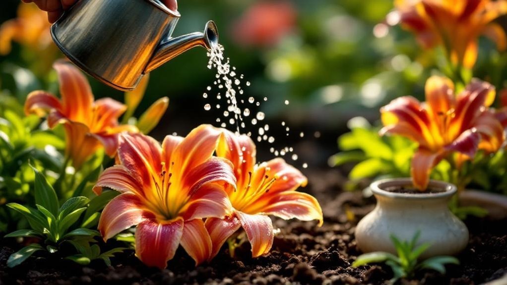 watering and fertilizing daylilies