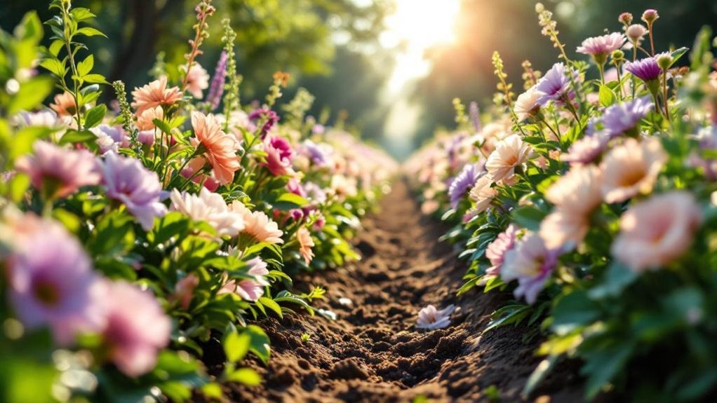 wedding flower bed preparation