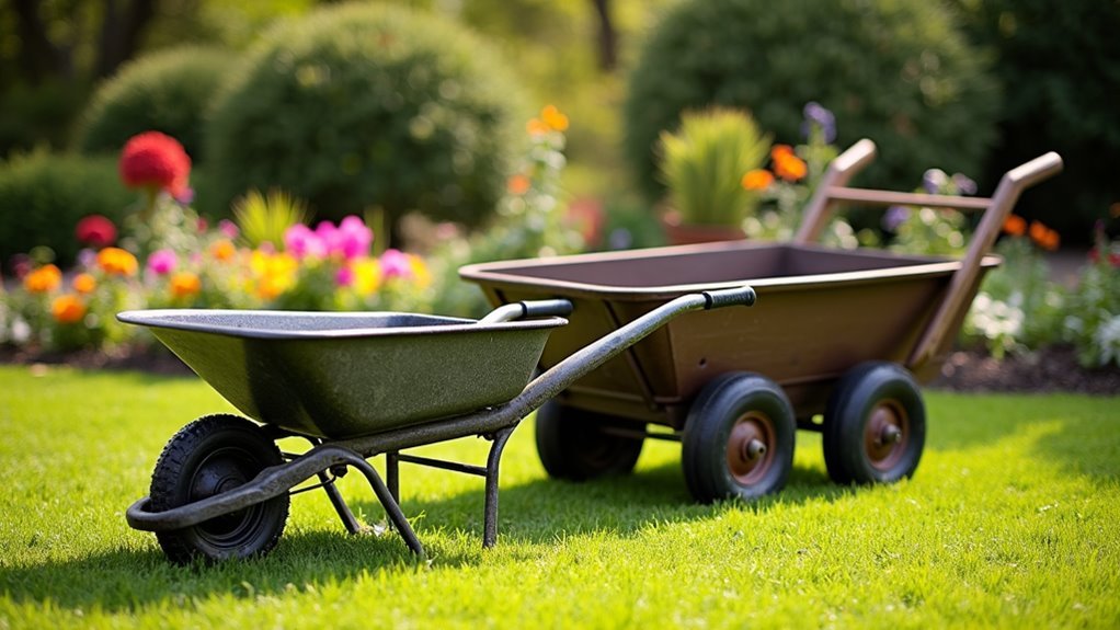 wheelbarrow versus garden cart